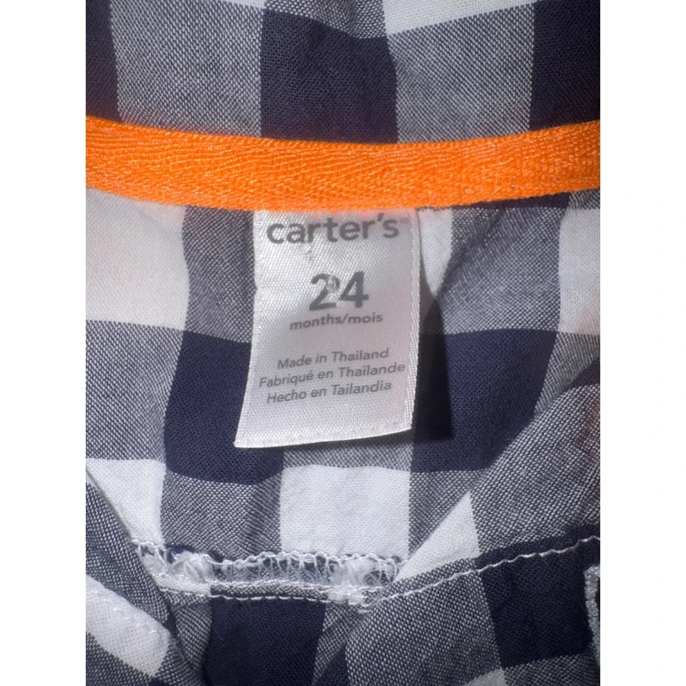 Carter's 2T 24 Month Boys Garanimals Plaid Button Down Shirts and Pants‎ Bundle